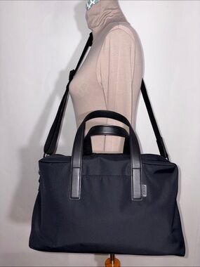 Away Everywhere Duffel Bag Black Nylon Weekender Travel Bag